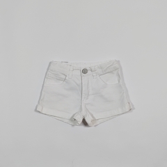 TALLE L ( 9 MESES ) - SHORT JEAN BLANCO - CHEEKY