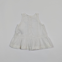 TALLE M ( 3/6 MESES ) - CAMISOLA S/MANGA BLANCA PUNTILLA - CHEEKY - comprar online