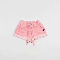 TALLE 1 - SHORT ALGODON RUSTICO ROSA FLUOR - MIMO