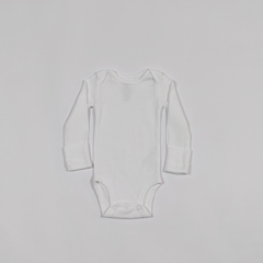 TALLE NB - BODY M/LARGA BLANCO - CARTERS