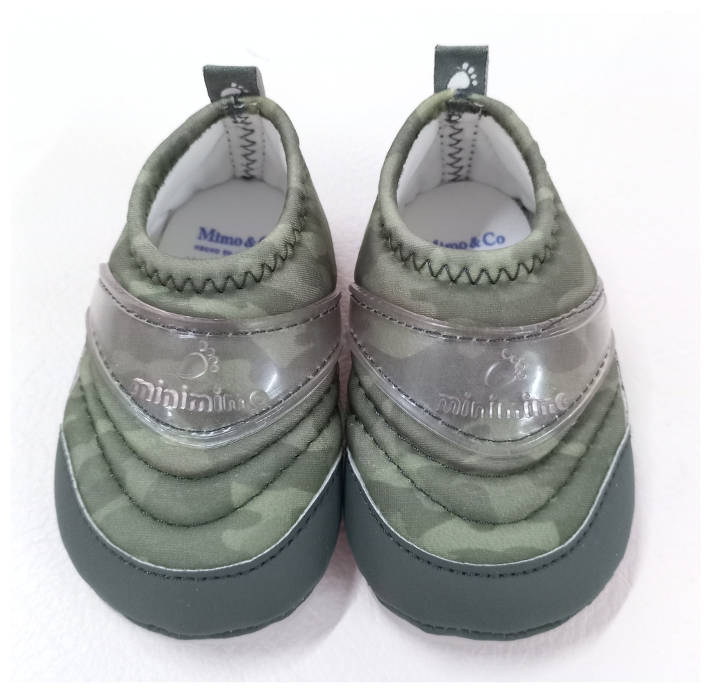 TALLE 16- ZAPATILLA NEOPREN VERDE CAMUFLADA - MINIMIMO