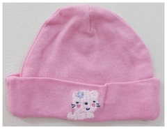 TALLE NB - GORRO ROSA BORDADO GATITO- GERBE R