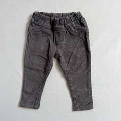 TALLE L (9/12 MESES) - JEGGING CORDEROY FINO GRIS - CHEEKY