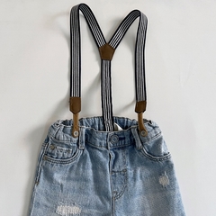 TALLE 9/12 MESES - JEANS CELESTE GASTADO ROTURAS C/TIRADORES DESMONTABLES - H&M en internet