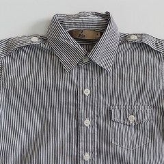 TALLE 4 AÑOS - CAMISA M/LARGA BLANCA RAYAS NEGRAS - FELIX - comprar online