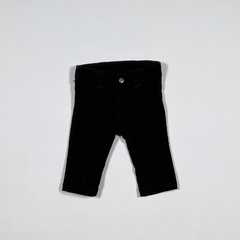 TALLE S ( 0/3 MESES ) - PANTALON CORDEROY ELASTIZADO NEGRO - MINIMIMO