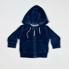 TALLE S (0/3 MESES) - CAMPERA PLUSH AZUL - MINIMIMO