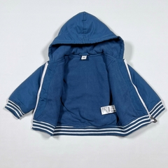 TALLE 18 MESES - CAMPERA BOMBER ABRIGO FORRADA POLAR AZUL - YAMP en internet