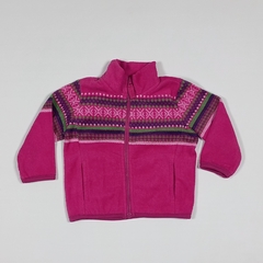 TALLE 9 MESES - CAMPERA POLAR LILA GUARDAS - YAMP