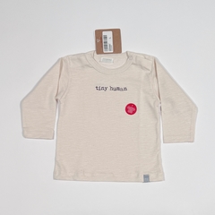 TALLE L ( 9 MESES ) REMERA M/LARGA BEIGE TINY HUMAN - MINIMIMO