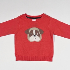 TALLE 6 MESES - SWEATER HILO NARANJA PERRO - CARTERS - comprar online