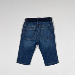 TALLE 6/12 MESES - JEAN RECTO RIGIDO AZUL GASTADO CINTURA ELASTIZADA - GAP - comprar online