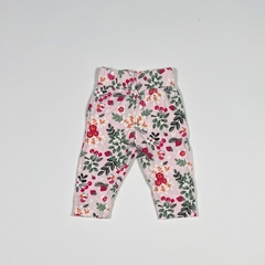 TALLE 3 MESES - PANTALON ALGODON FINO ROSA FLORES - PAULA CAHEN DANVERS