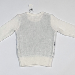 TALLE 5/6 AÑOS - SWEATER LANA CRUDO ROMBOS CELESTES C/ETIQUETA - ABERCROMBIE en internet