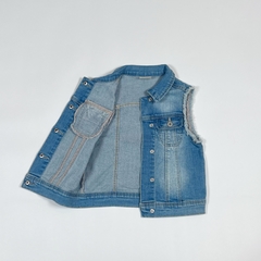 TALLE 4 AÑOS - CHALECO JEAN ELASTIZADO CELESTE - ZARA - comprar online