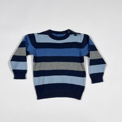 TALLE 74 ( 3/6 MESES ) - SWEATER TEJIDO RAYADO - BABY CLUB