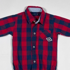 TALLE 9 MESES - BODY CAMISA M/LARGA CUADROS - MIMO - comprar online