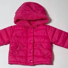 TALLE MINIMO - CAMPERA ABRIGO FUCSIA CAPUCHA PELITO - GRISINO - comprar online