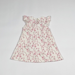 TALLE 6/12 MESES - VESTIDO S/MANGA ALGODON BLANCO FLORES - GAP - comprar online