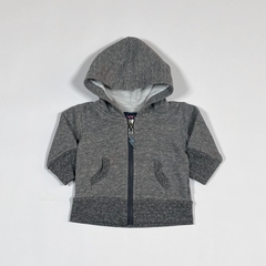 TALLE 1 - CAMPERA ALGODON C/FRIZA GRIS ESPALDA BORDADA ROCK - OWOKO