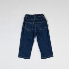 TALLE 12 MESES - JEAN AZUL COSTURA OCRE CINTURA ELASTICA - CARTERS - comprar online