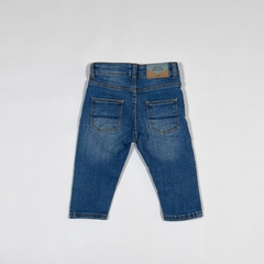 TALLE 6/9 MESES - JEAN CHUPIN ELASTIZADO AZUL GASTADO ROTURAS - ZARA - comprar online