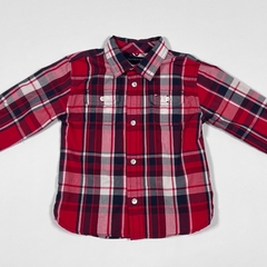 TALLE 18 MESES - CAMISA M/LARGA CUADROS ROJO AZUL BLANCA - TOMMY HILFIGER - comprar online