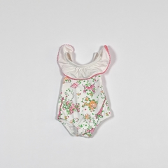 TALLE 0/3 MESES - MALLA BLANCA ESTAMPADA - JANNIEAND JACK