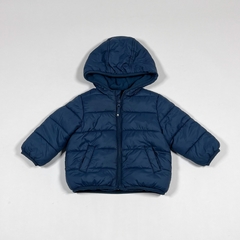 TALLE 12 MESES - CAMPERA ABRIGO AZUL FORRADA EN POLAR - TEX