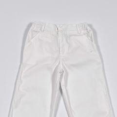 TALLE 3 - PANTALON GABARDINA BLANCO - BABYCOTTONS - comprar online