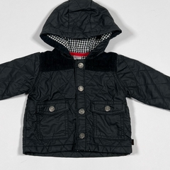 TALLE 6 MESES - CAMPERA ENGOMODA NEGRA FORRADA CUADROS - CARTERS - comprar online