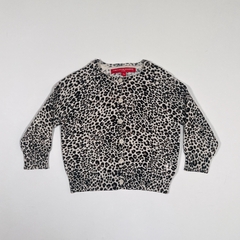 TALLE 12 MESES - CAMPERA TEJIDA HILO ANIMAL PRINT - PAULA CAHEN DANVERS