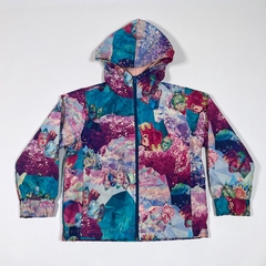 TALLE 4 AÑOS - CAMPERA ROMPEVIENTO SIRE ESTAMPADA FORRADA EN ALGODON ROSA - OKIWAMA