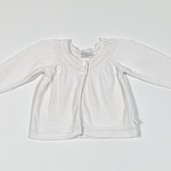 TALLE 3 MESES - CAMPERA TEJIDA BLANCA CALADA - CONIGLIO - comprar online