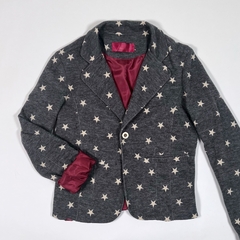 TALLE 12/14 - BLAZER GRIS ESTRELLAS BLANCAS - COMO QUIERES QUE TE QUIERA - comprar online