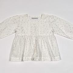 TALLE 12 MESES - CAMISOLA M/LARGA BLANCA ROMBOS DORADOS - MIMO - comprar online