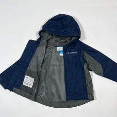 TALLE 24 MESES - CAMPERA ROMPEVIENTO AZUL GRIS - COLUMBIA - comprar online