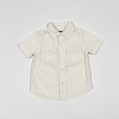 TALLE 12/18 MESES - CAMISA M/CORTA BLANCA - GAP