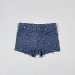 TALLE 2 - SHORT JEAN ELASTIZADO AZUL ESTRELLITAS - YAMP