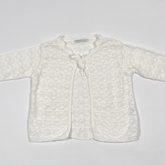 TALLE 18 MESES - CAMPERA TEJIDA CALADA BLANCA - MAGDALENA ESPOSITO - comprar online