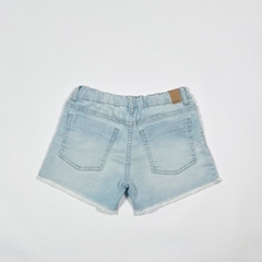 TALLE 10 - SHORT JEAN ELASTIZADO CELESTE DESFLECADO - CHEEKY - comprar online