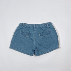 TALLE 7 - SHORT JEAN RIGIDO CELESTE APLIQUE FLUOR - CARTERS - comprar online