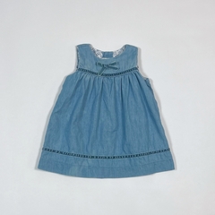 TALLE 6 MESES - VESTIDO S/MANGAS JEAN CELESTE - CONIGLIO