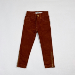 TALLE 2 - PANTALON CHUPIN PANA CAMEL CIERRE PUÑO - PIOPPA