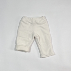 TALLE S (3/6 MESES) - PANTALON POLAR BLANCO FORRADO ALGODÓN PUERCOESPIN - CHEEKY - comprar online