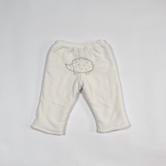 TALLE S (3/6 MESES) - PANTALON POLAR BLANCO FORRADO ALGODÓN PUERCOESPIN - CHEEKY en internet