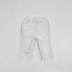 TALLE 1/3 MESES - PANTALON GABARDINA BLANCO - BROER en internet