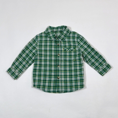 TALLE 12 MESES - CAMISA M/LARGA CUADROS VERDE - CHEROKEE