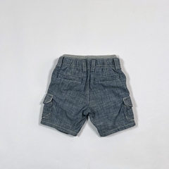 TALLE 3/6 MESES - BERMUDA JEANS LIVIANO AZUL CINTURA ELASTIZADA - GAP - comprar online