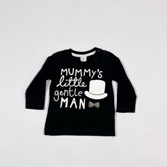 TALLE 4/6 MESES - REMERA M/LARGA NEGRA - H&M